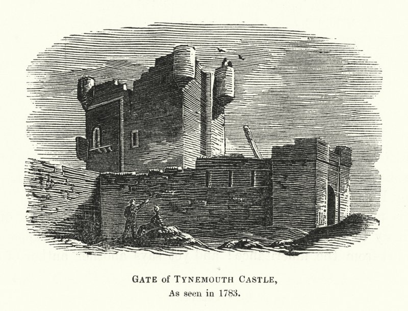 Gate of Tynemouth Castle, as Seen in 1783 by English School