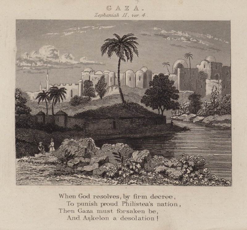Gaza, Zephaniah II, ver 4 by English School