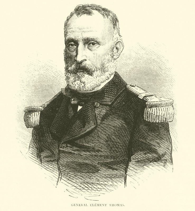 General Clement Thomas, March 1871 by English School