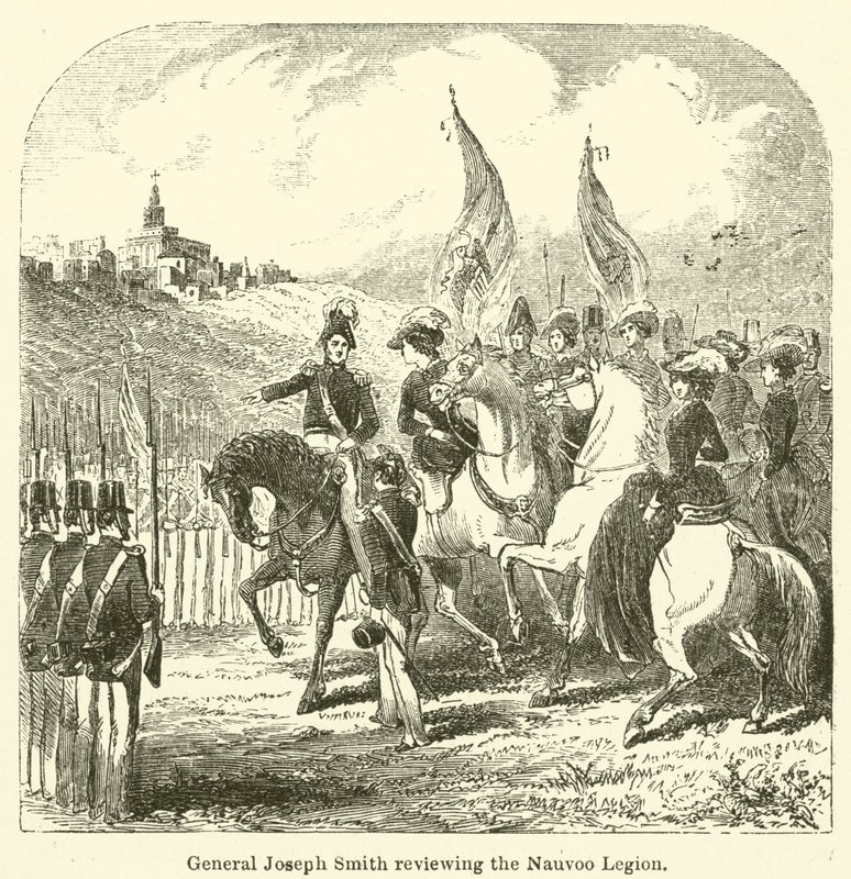 General Joseph Smith Reviewing the Nauvoo Legion by English School