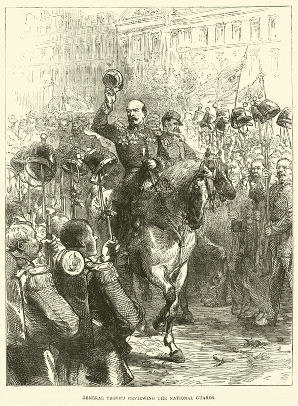General Trochu reviewing the National Guards by English School