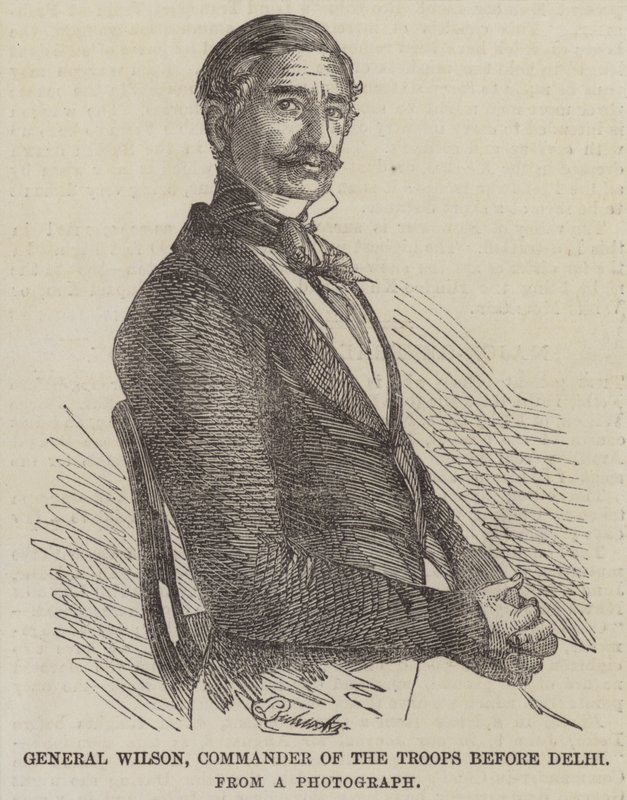 General Wilson, Commander of the Troops Before Delhi by English School
