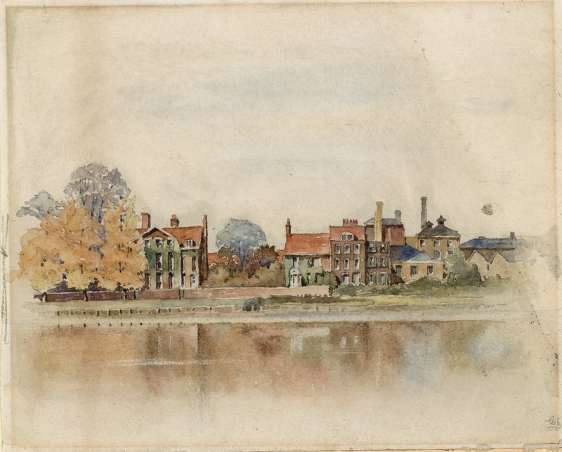General View of Chiswick Mall by English School