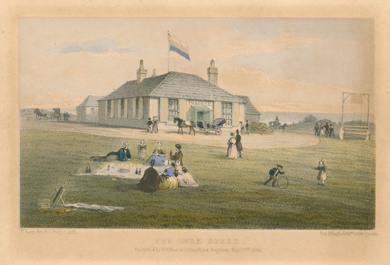 General View of the Dyke House by English School