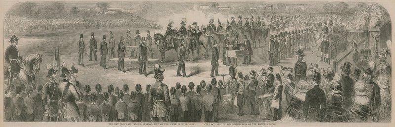 General View of the Scene in Hyde Park on the Occasion of the Distribution of the Victoria Cross by English School