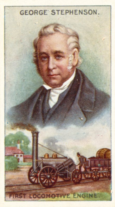 George Stephenson, First Locomotive Engine by English School