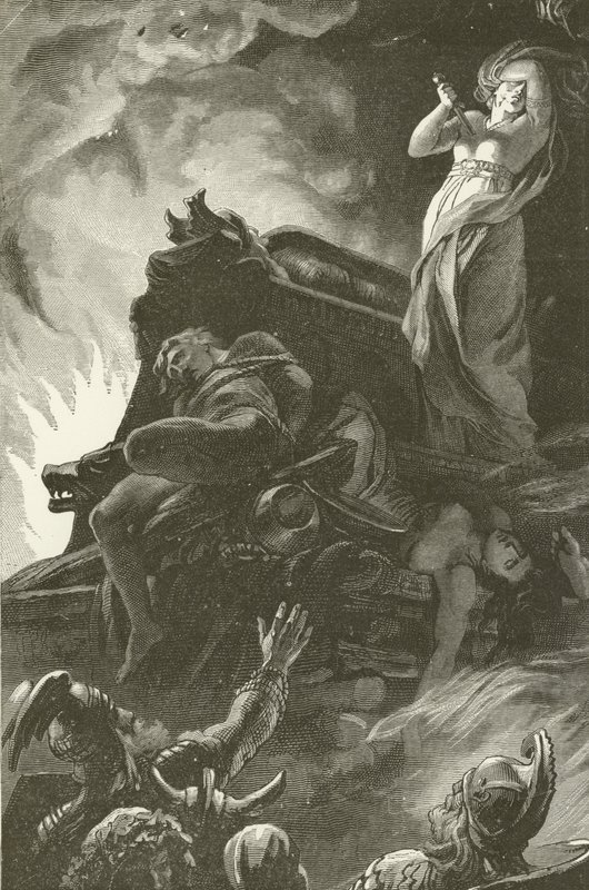 German Funeral Sacrifice by English School