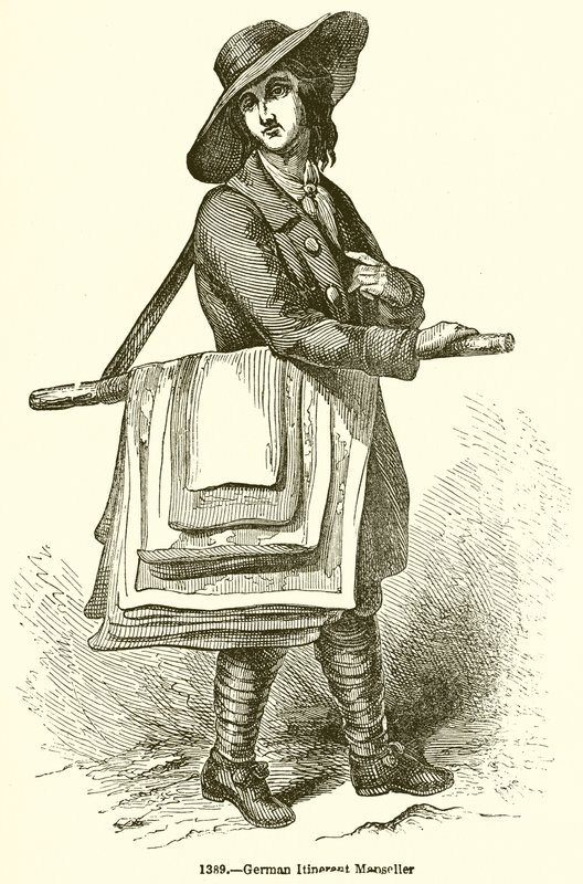 German Itinerant Bookseller by English School