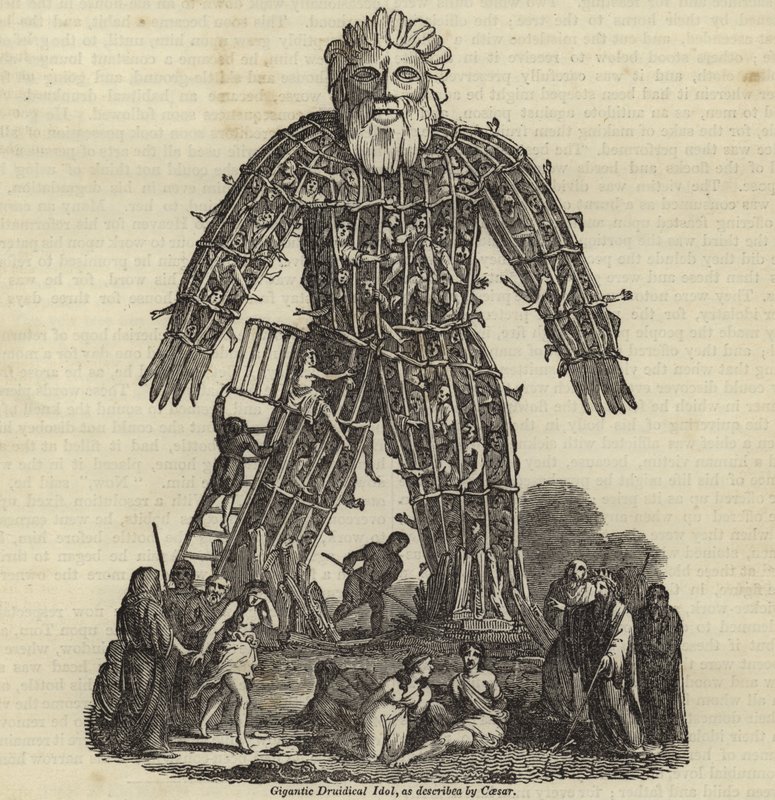 Gigantic Druidical Idol by English School