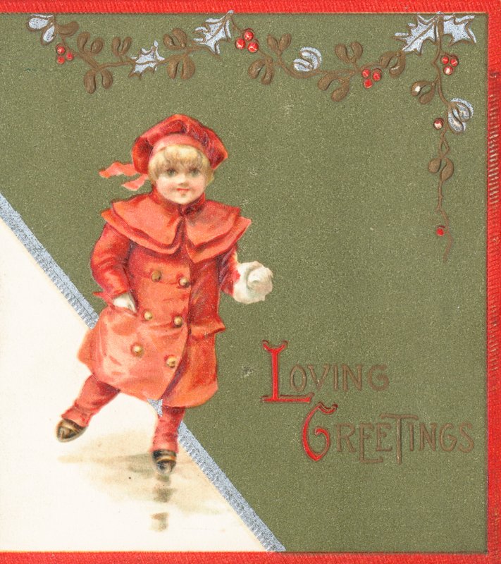 Girl Ice-Skating by English School