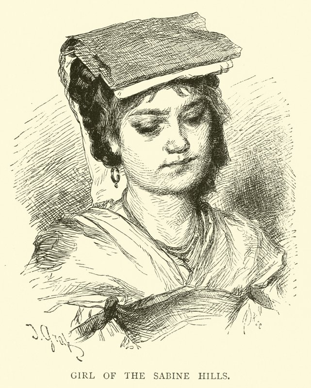 Girl of the Sabine Hills by English School