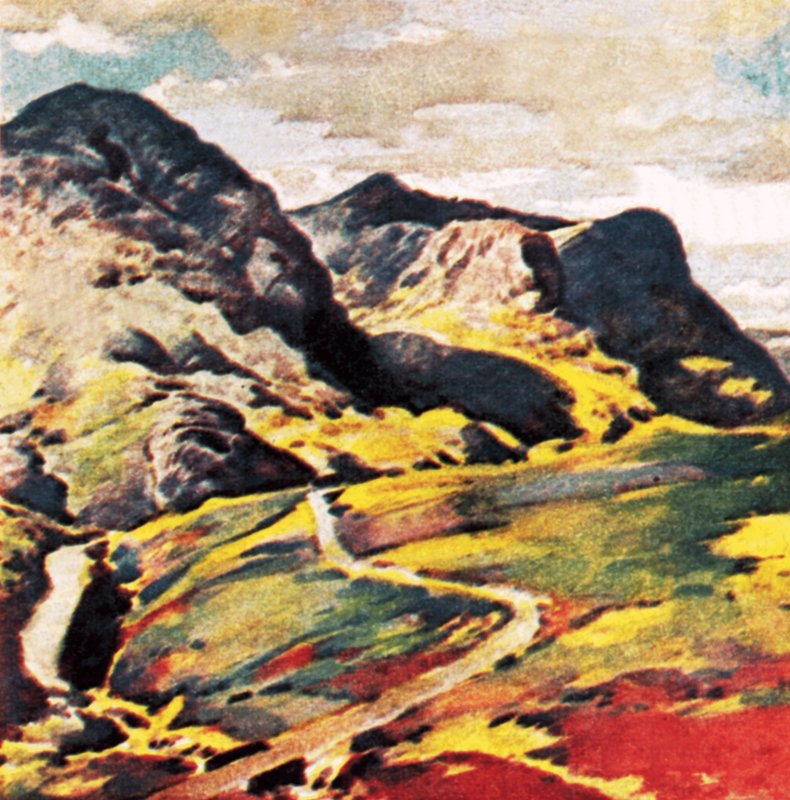 Glencoe in Argyllshire by English School