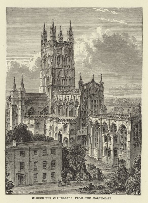 Gloucester Cathedral, from the northeast by English School
