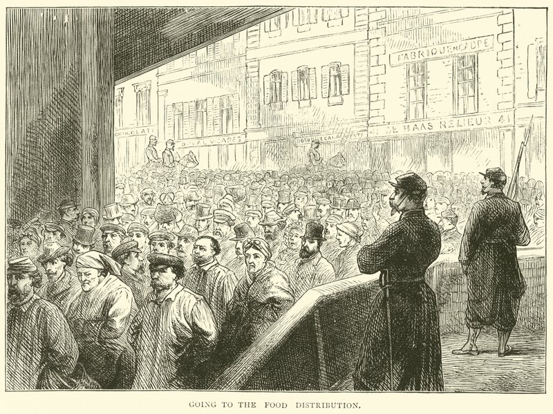 Going to the Food Distribution, March 1871 by English School
