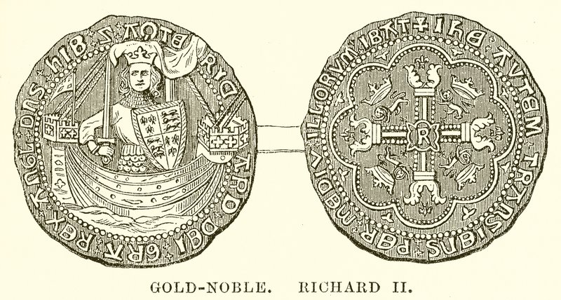 Gold Noble of Richard II by English School