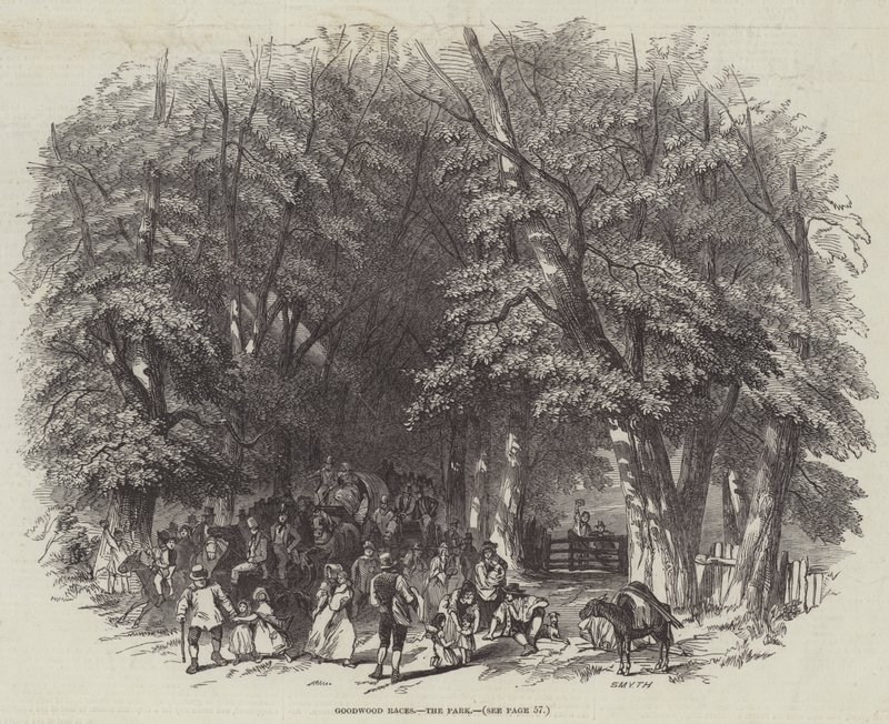 Goodwood Races, the Park by English School