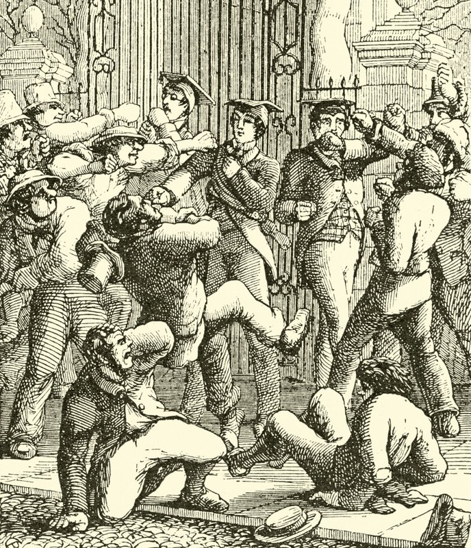 Gownsmen versus townsmen by English School