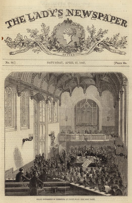 Grand Conference of Dissenters at Crosby Hall, London by English School