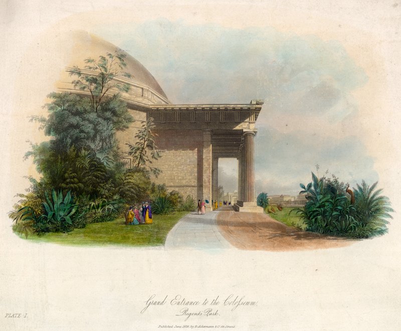 Grand entrance to the Colosseum, Regents Park, London by English School