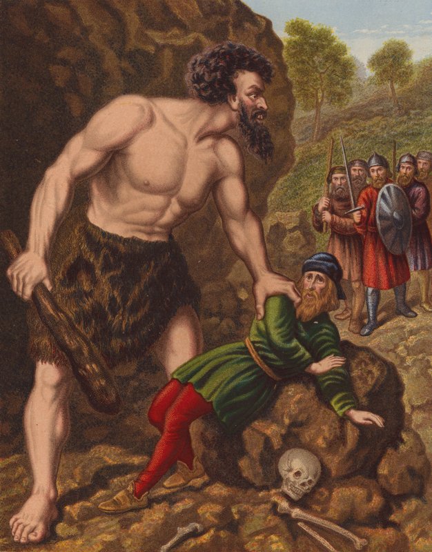 Great-Heart and His Companions Attack Giant Slay-Good by English School