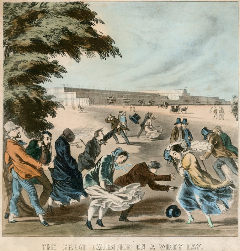 Great Exhibition on a Windy Day, 1851 by English School