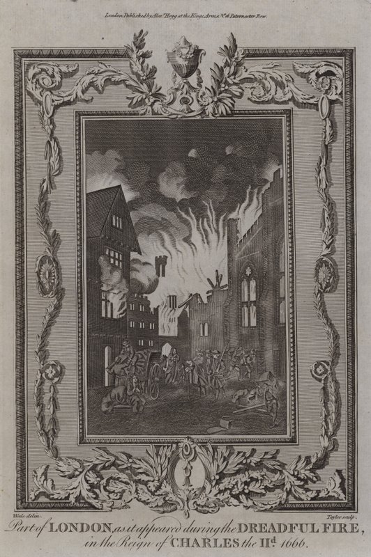 Great Fire of London, 1666 by English School