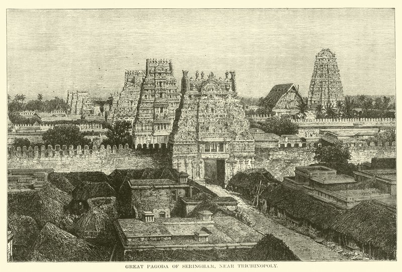 Great Pagoda of Seringham, Near Trichinopoly by English School