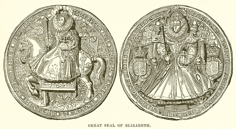 Great Seal of Elizabeth by English School