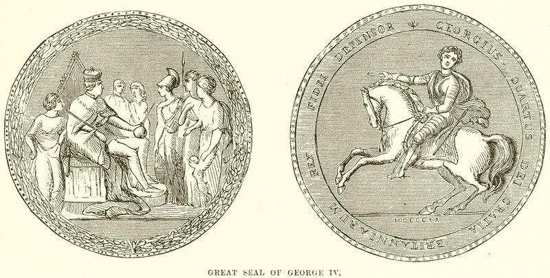 Great Seal of George IV by English School