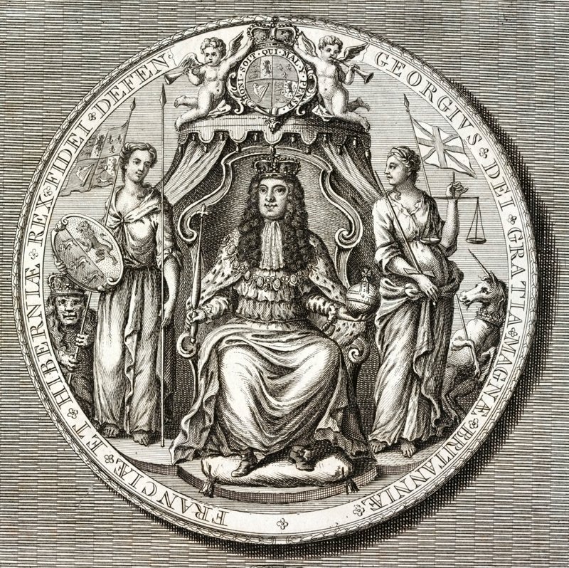 Great Seal of King George I by English School