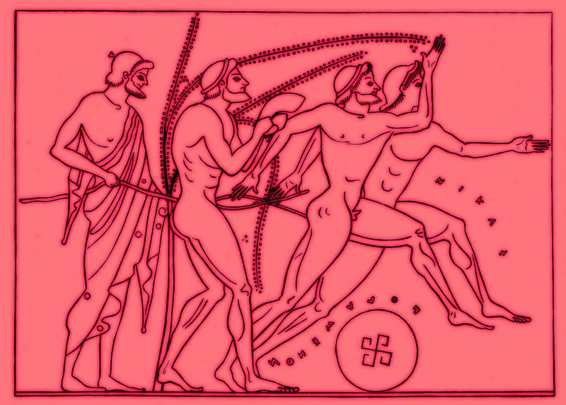 Greek Runners, Illustration for Olympia by English School