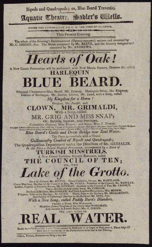 Grimaldi at the Aquatic Theatre by English School