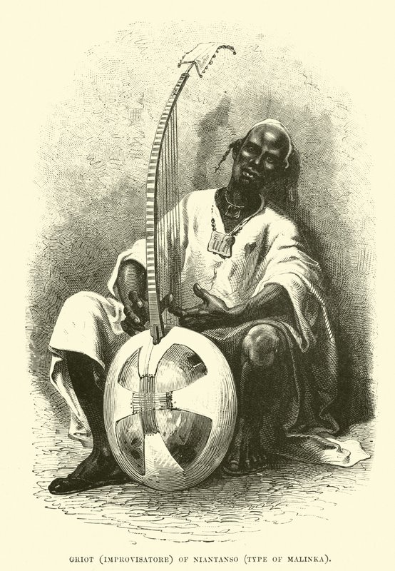 Griot (Improvisatore) of Niantanso, type of Malinka by English School