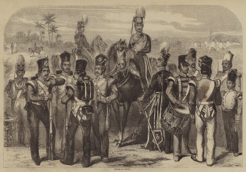 Group of Sepoys by English School