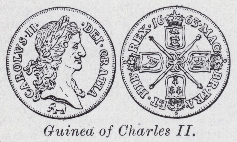 Guinea of Charles II by English School