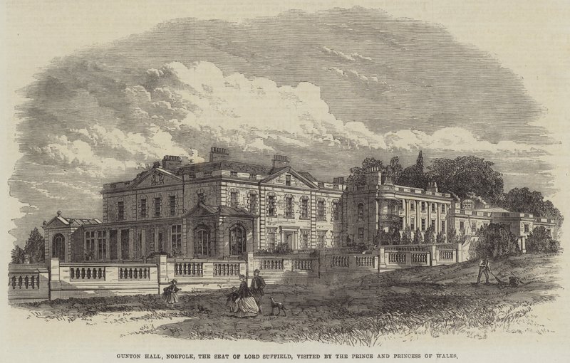 Gunton Hall, Norfolk, the Seat of Lord Suffield, visited by the Prince and Princess of Wales by English School