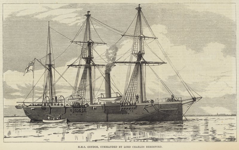 HMS Condor, commanded by Lord Charles Beresford by English School