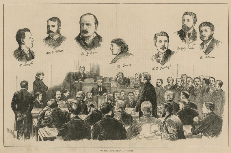 HMS Pinafore in Court by English School