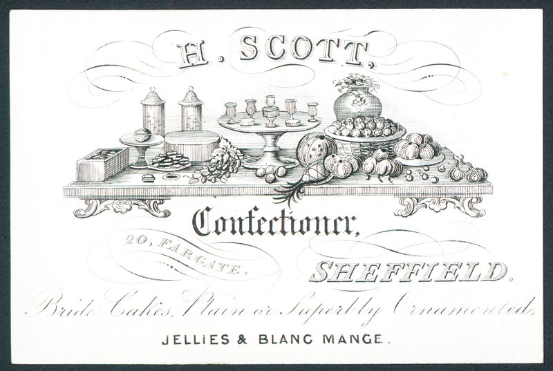 H Scott, confectioner by English School