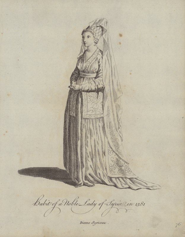 Habit of a Noble Lady of Syria in 1581 by English School
