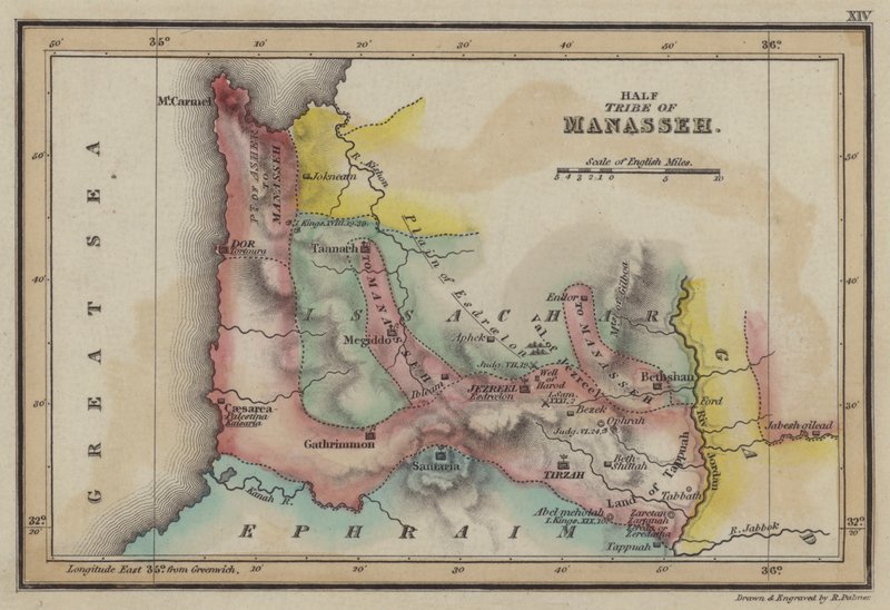 Half Tribe of Manasseh by English School