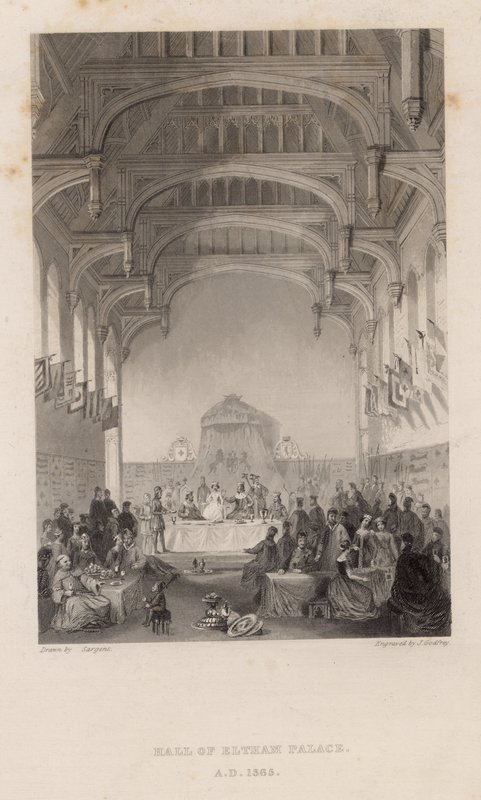 Hall of Eltham Palace in AD 1365 by English School