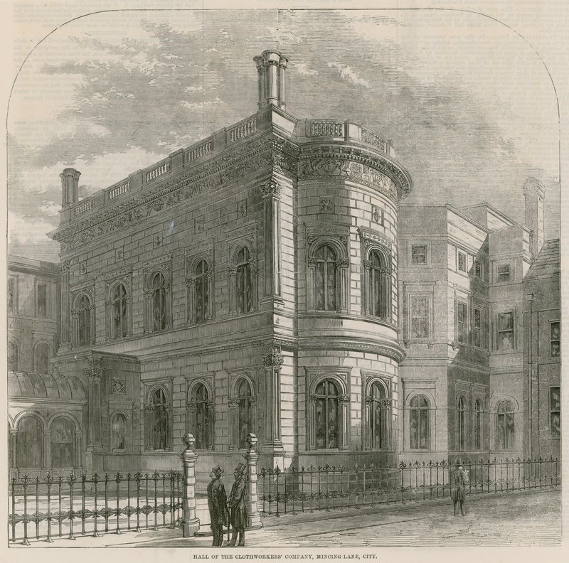 Hall of the Clothworkers Company, Mincing Lane, London by English School