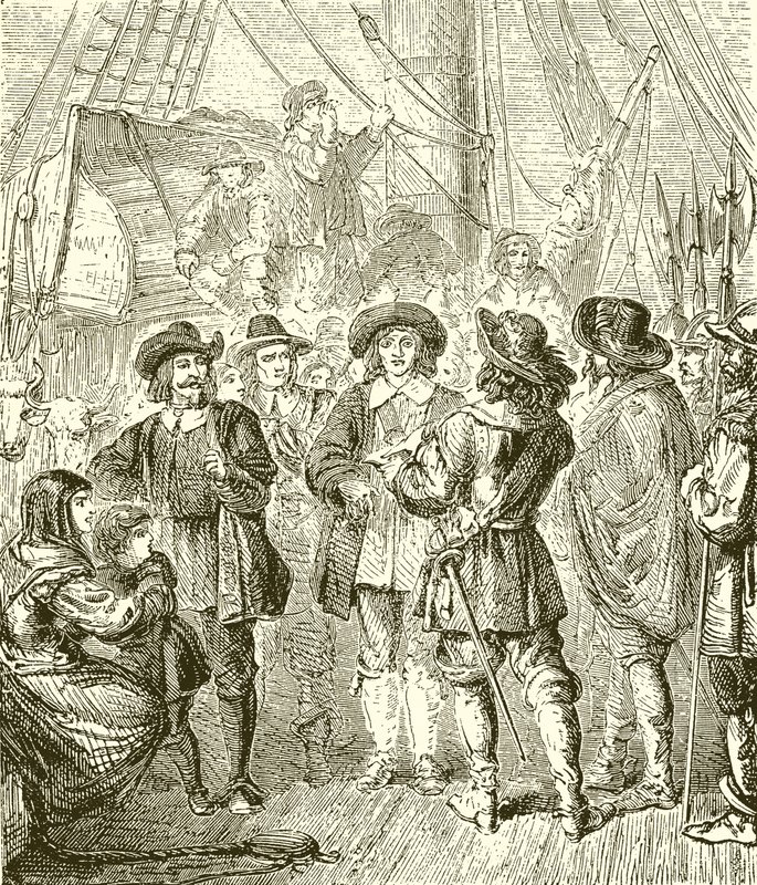 Hampden and Cromwell Prevented from Emigrating by English School