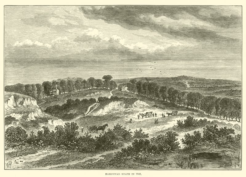 Hampstead Heath in 1840 by English School