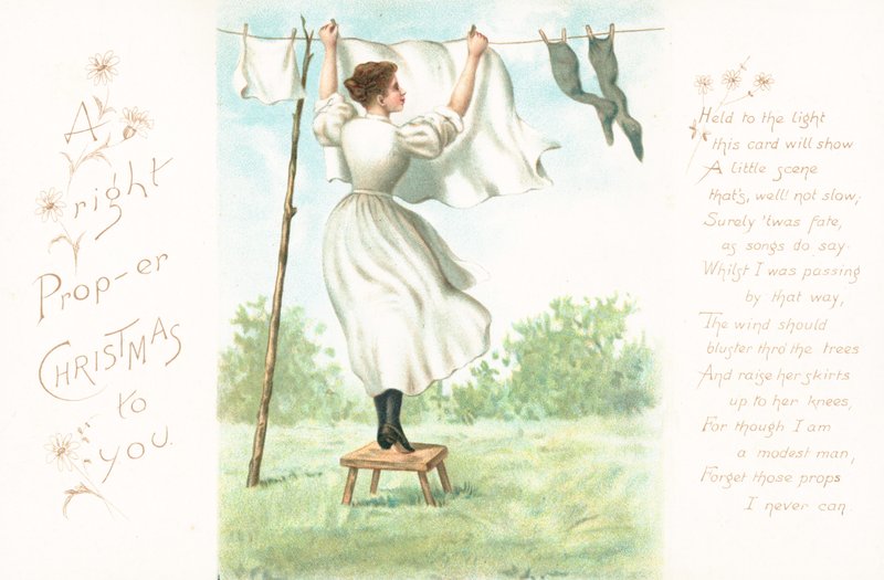 Hanging out the washing by English School