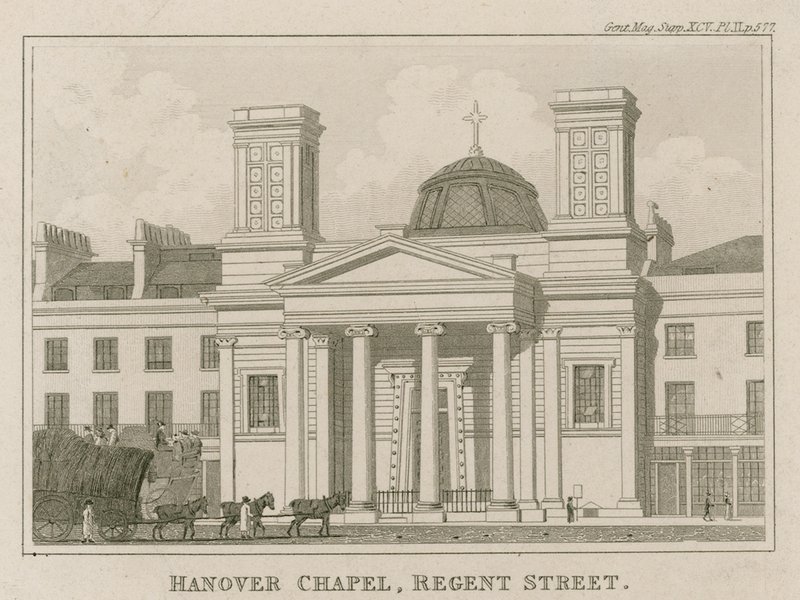 Hanover Chapel, Regent Street, London by English School
