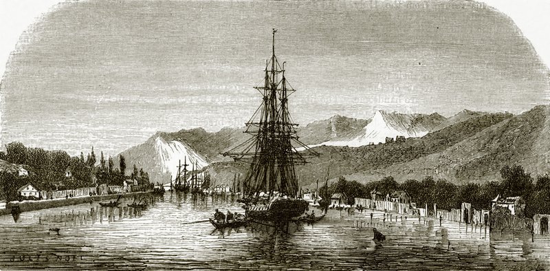 Harbour of Gravosa, near Ragusa by English School