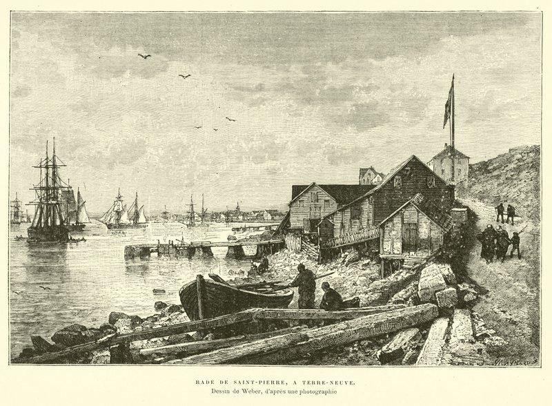 Harbour of Saint-Pierre, Newfoundland by English School