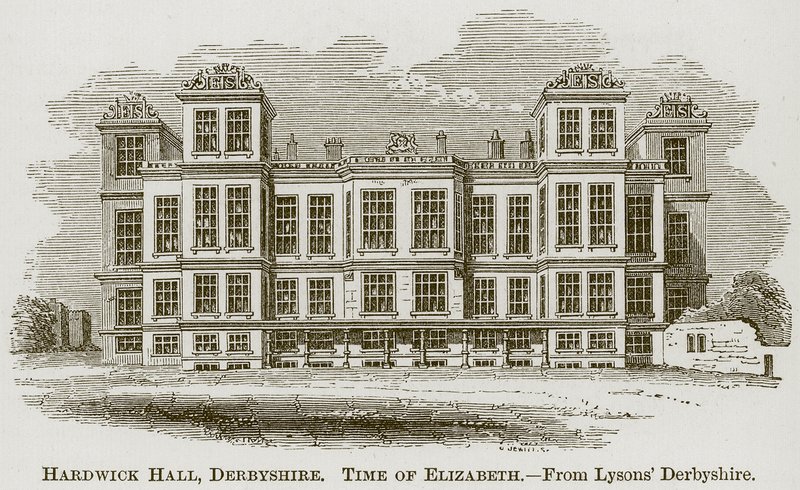 Hardwick Hall, Derbyshire, illustration from The Comprehensive History of England by English School